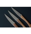 12 Laguiole En Aubrac Walnut Wood Steak Knives 