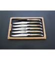 6 Laguiole En Aubrac Solid Horn Steak Knives