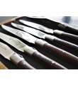 6 Laguiole En Aubrac Wenge Wood Steak Knives 