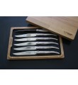 6 Laguiole En Aubrac Steel Steak Knives Polished