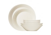 Iittala Teema complete set of white plates for 6 people.