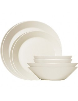 Iittala Teema complete set of white plates for 12 people.